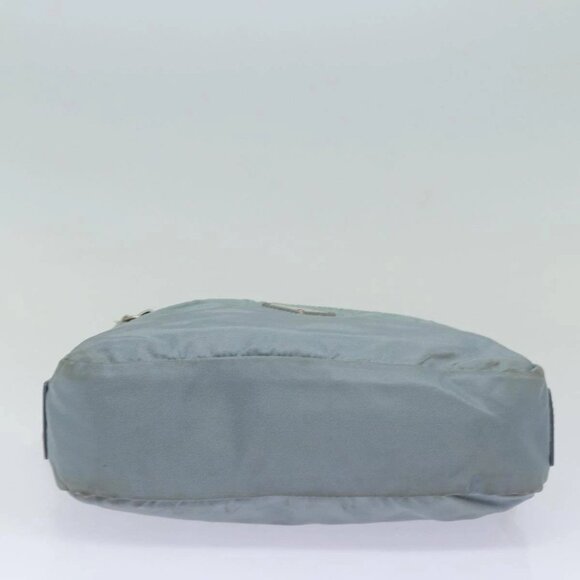 PRADA Shoulder Bag Nylon Light Blue Silver Auth 84645 - Picture 5 of 15